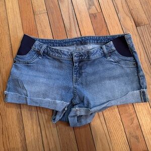 Maternity Women's Jean Shorts - Classic Blue